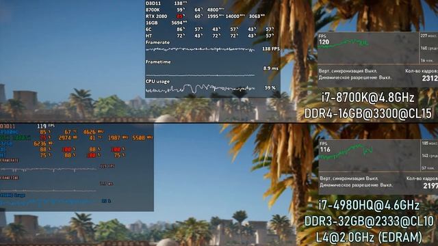 Что ИНТЕЛ прячет в рукаве? ЧИТЕРСКИЙ L4 (EDRAM) против ОБЫЧНОЙ DDR4 - i7-4980HQ OC vs i7 8700K OC смотреть онлайн