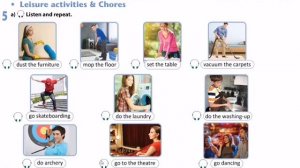 Excel 8. Leisure activities and Chores