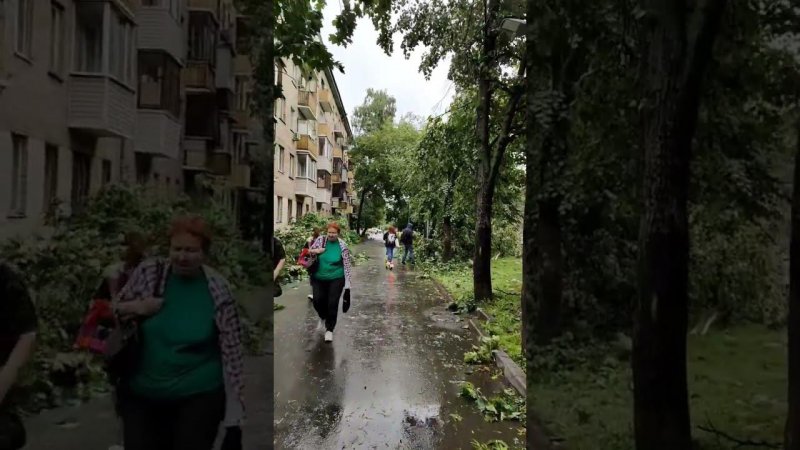 Последствия супер ливня в Москве