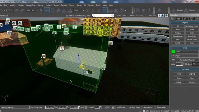 Cryengine Группировка объектов или растений смотреть онлайн
