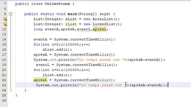 Java Cours 105 درس جافا Les Collections partie 2 LinkedList
