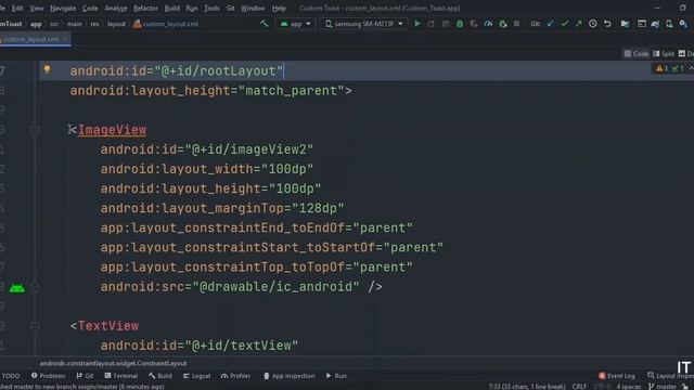 ANDROID - CUSTOM TOAST TUTORIAL IN JAVA. смотреть онлайн