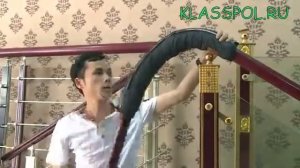 Монтаж поручня винтовой лестницы из ПВХ Технология гибки с помощью электроодеяла (рукава)