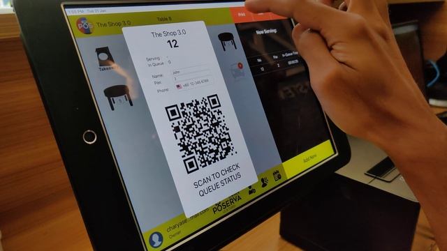 Restaurant Cafe QR-Code Queue Management System