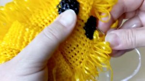 Мочалка - игрушка "Ёжик" | Вязание мочалок | Вязание крючком | ТДД