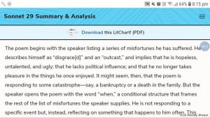 William Shakespeare sonnet no.29 || Sonnet no.29 || Up Lt Grade  Notes English