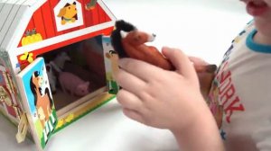 Genevieve helps Kids Learn Farm Animal Names with a Toy Barn!