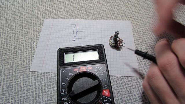 Как определить выводы переменного резистора мультиметром смотреть онлайн