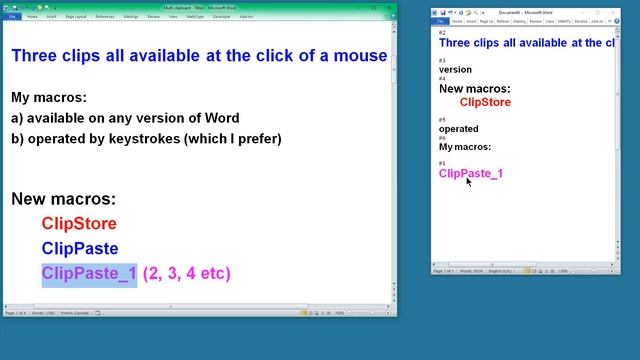Multiple clipboard macros смотреть онлайн