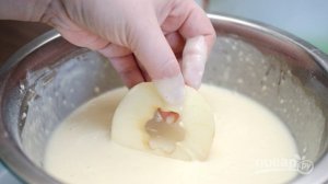 Оладьи на сметане с яблоками