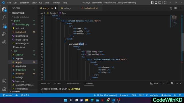 Nested  List in ReactJs
