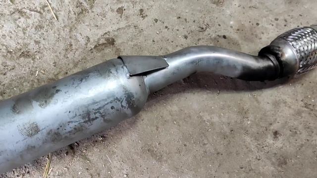 УСТАНОВКА ГОФРЫ НА ГЛУШИТЕЛЬ ОКА. ЗАМЕНА РЕЗОНАТОРА И ГЛУШИТЕЛЯ ⚡