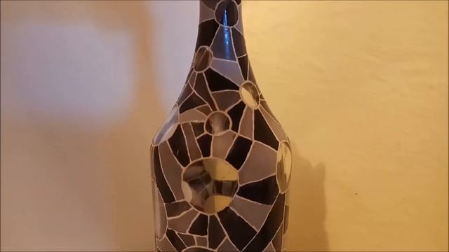 Роспись большой стеклянной бутылки смотреть онлайн