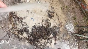 Промывка скважины после чистки. Раньше вода заканчивалось. Теперь нет! Бесконечный поток воды