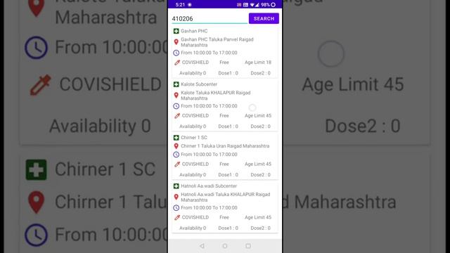 CoWIN Vaccine Center Availability Android Studio App with Source Code (Java , Volley Firebase) смотреть онлайн