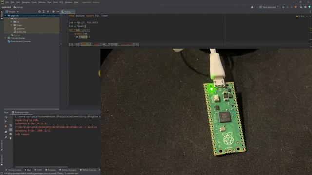 Микроконтроллер: RP2040 Raspberry Pi Pico Часть 1 Начало работы с Micropython в PyCharm и Thonny ID