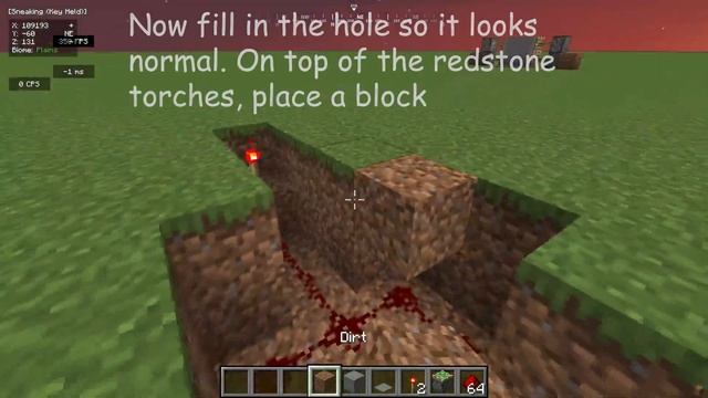 Easy 2x2 Redstone Piston Door (Java/Bedrock 1.12-1.18) смотреть онлайн