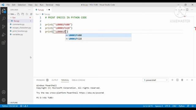 print emoji in python | how to print emoji in python 3 смотреть онлайн