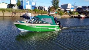 Проверка докатки на Алюминевом катер Seapride 620BR с плм Меркури 200