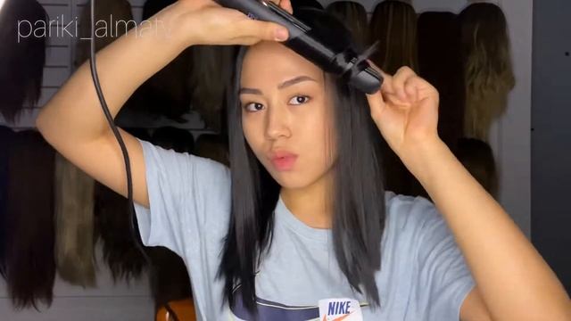 КАК НАКРУТИТЬ И ВЫПРЯМИТЬ ПАРИК? ♡ смотреть онлайн