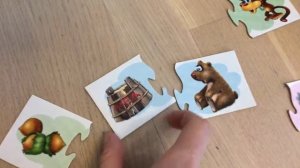 Ассоциации для малышей. Что кушают животные. Настольная игра для малышей