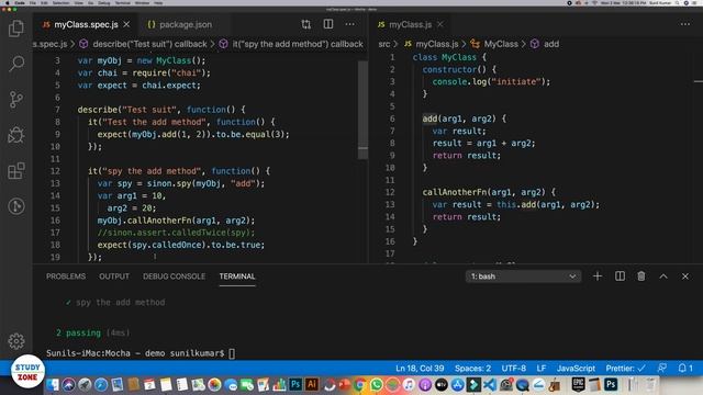 #3 - Spy (using Sinon) | Mocha - Javascript unit testing framework