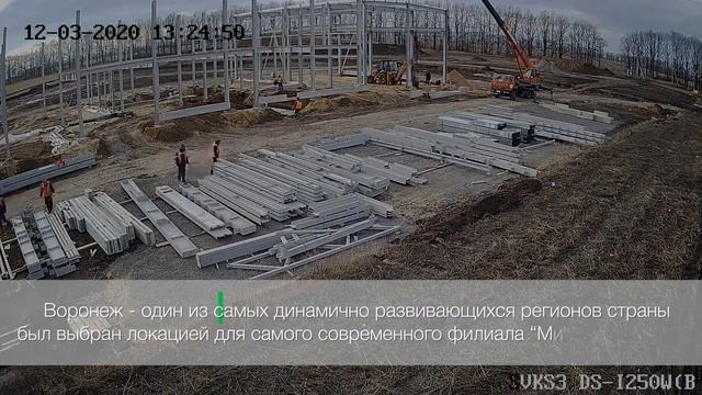 Строительство нового филиала в Воронежской области, село Новая Усмань. смотреть онлайн