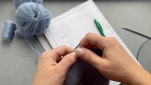 Тёплая зимняя Шапка из пуха норки с пайетками. Зима 2021.
