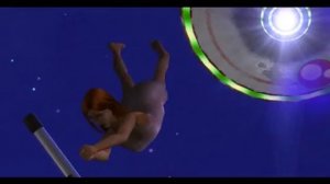 Sims 2 - Nina Caliente Alien abduction at Don's house