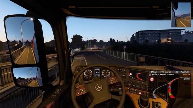 Amsterdam Netherlands To La Rochelle France Mercedes Benz New Actros Cargo Plastic Pipes 12T ETS2 смотреть онлайн