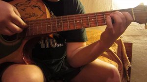 разбор грустной мелодии на гитаре часть 1(для начинающих гитаристов)