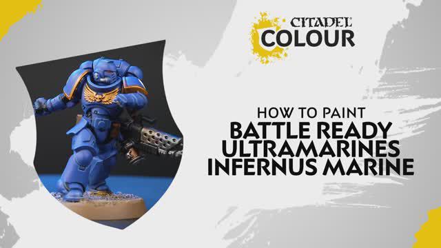 Warhammer 40000 How to Paint - Battle Ready Ultramarines Infernus Marine