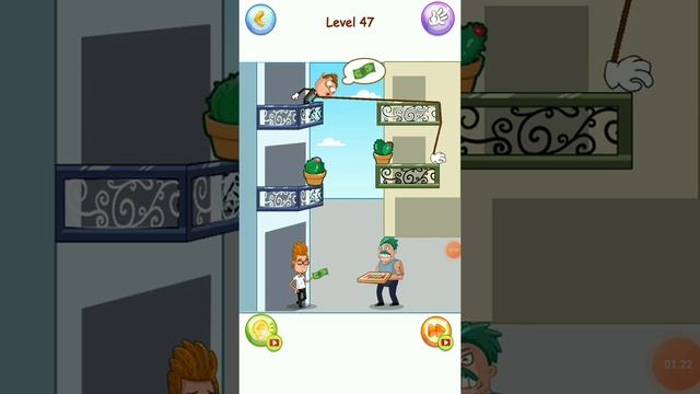 Troll Robber : steal it your way Level 47 #short #gaming #puzzle #rescue #games #viral #quiz #troll