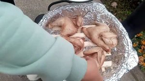 Копчёная курица в казане