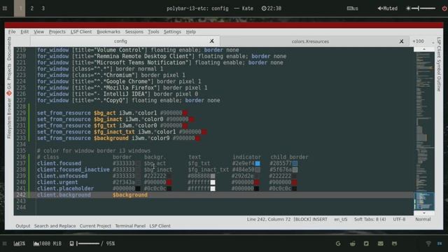 Change the i3wm titlebar color from Pywal and xrdb .Xresources смотреть онлайн