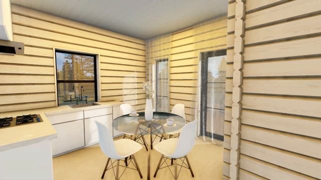 Видеообзор проекта деревянного коттеджа из двойного бруса Карелия-10 смотреть онлайн