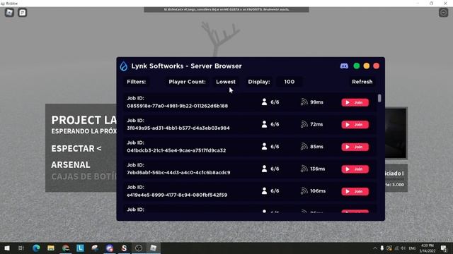 Roblox SERVER BROWSER SCRIPT смотреть онлайн