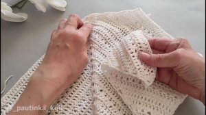 МК Красивый Топ Крючком  Легко и Быстро #_pautinka_knit #топкрючком