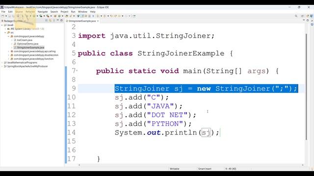 StringJoiner in java 8 || features java 8 || 1.8 features in java | java 8 | core java 8 full cours