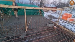 Монолитное Перекрытие - Весь Процесс от А до Я! Армирование, Зимнее Бетонирование, Прогрев Бетона !