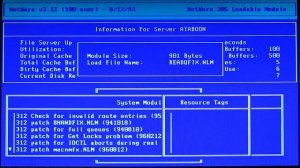 NetWare 3.12 Console Monitor - 1