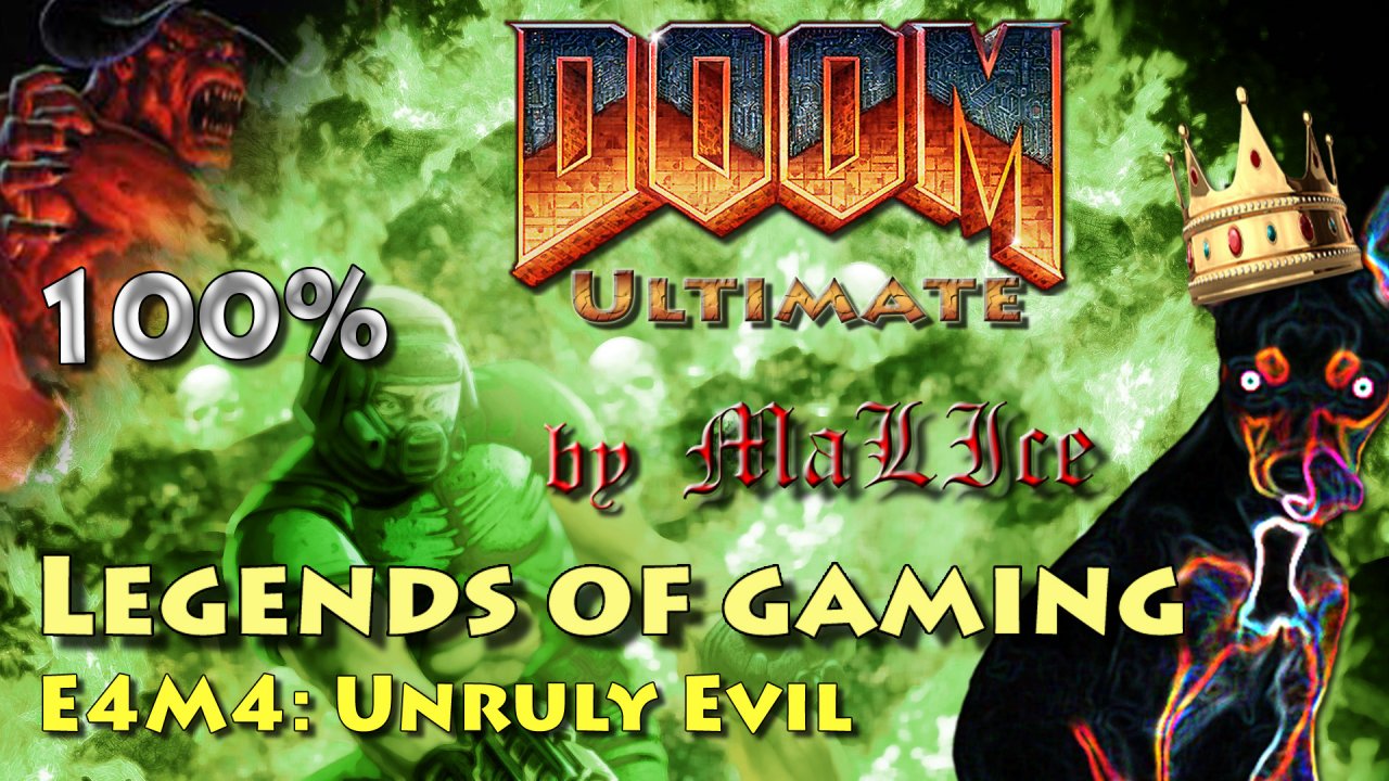 Doom Ultimate (100%) - E4M4: Unruly Evil