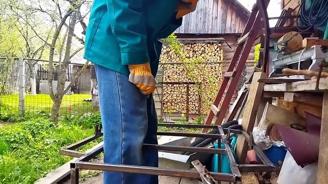 Изготовление прицепа для велосипеда. Часть 2. Установка колес. смотреть онлайн