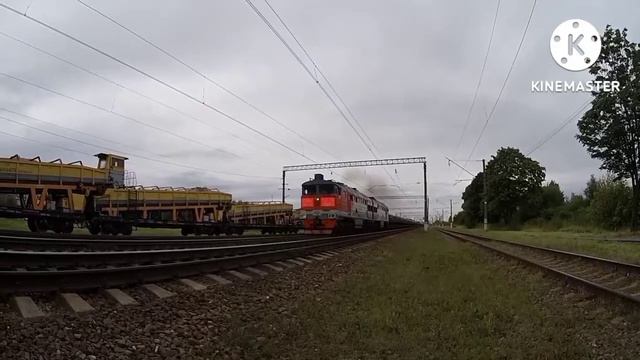 Микс поездов с GoPro!!! Перекодировал через Киномастер, снимал на Октябрьской железной дороге. смотреть онлайн