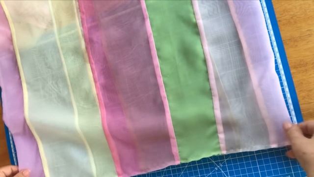 Шьём из бесполезных полосок ткани. Сумки из органзы. смотреть онлайн