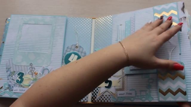 Скрапбукинг _Альбом своими руками _для малыша Finna в Германию.mp4 смотреть онлайн