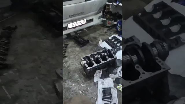 Выезд,Ракитное.ISUZU ELF стук в ДВС,замерили компрессию и понеслось...