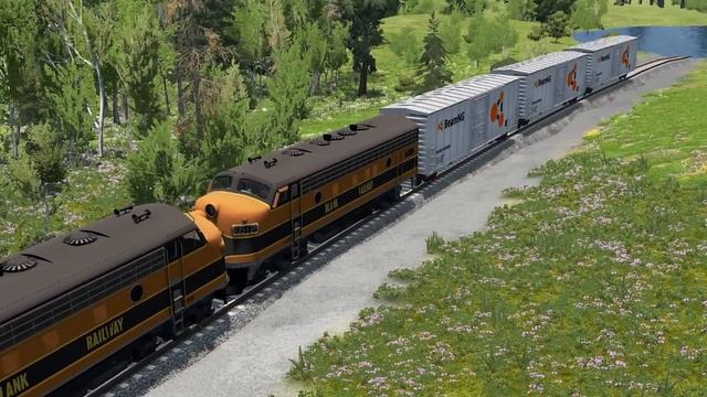 Поезда против глубокой воды – BeamNG.Drive смотреть онлайн