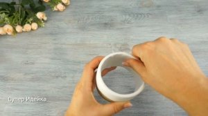 DIY Цветочная КОРЗИНКА из втулки от скотча