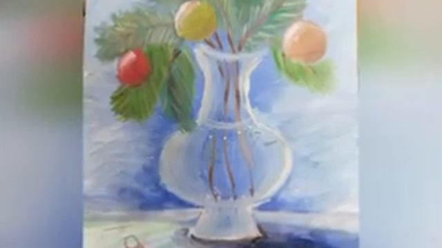 Выставка работ художественного отделения ДШИ с. Нежинка -  "Зимушка-зима!" смотреть онлайн